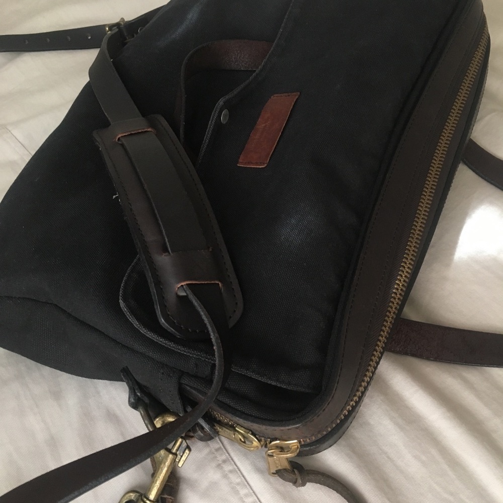 Apolis + Filson Black Canvas Briefcase